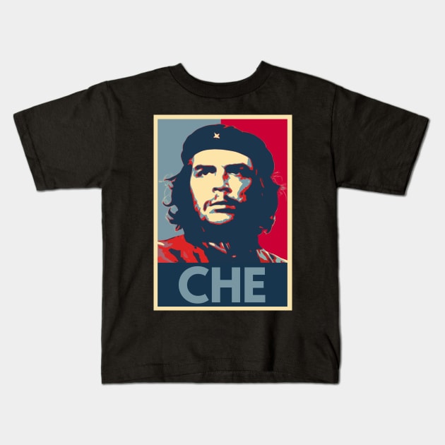Che Guevara pop art Kids T-Shirt by Vanilla Susu
